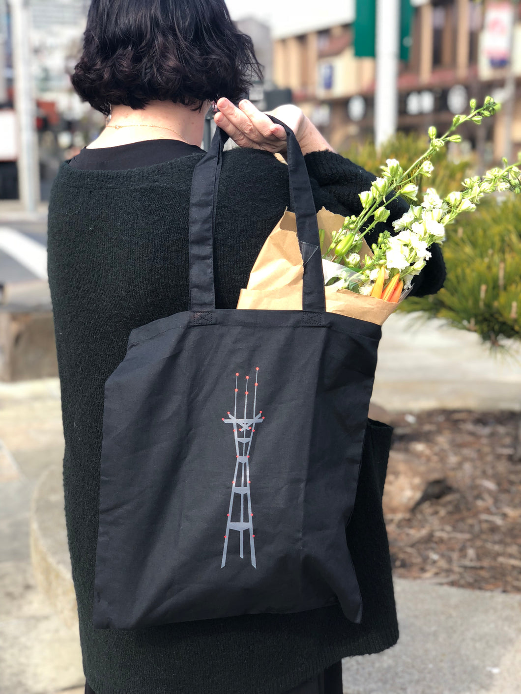 Sutro Tower at Night Tote Bag