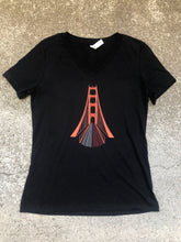 Golden Gate Bridge at Night Ladies T-shirt