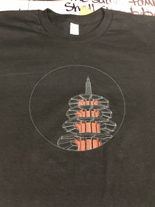 Japantown Peace Pagoda at Night T-shirt